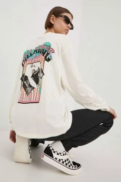 Γυναικεία Μακρυμάνικο Βαμβακερή μπλούζα με μακριά μανίκια Billabong μπεζ