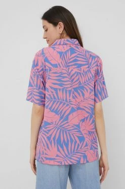 Γυναικεία Πουκάμισα Πουκάμισο με μείγμα από λινό Billabong χρώμα: ροζ, -Billabong Εκπτώσεις unnamed file 1075