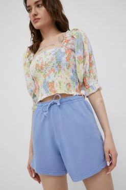 Γυναικεία Σορτς Billabong χρώμα: μοβ,