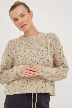 Γυναικεία Χωρίς φερμουάρ Πουλόβερ Billabong μπεζ,