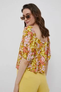 Γυναικεία Μπλούζες Μπλουζάκι Billabong χρώμα: κίτρινο -Billabong Εκπτώσεις unnamed file 325