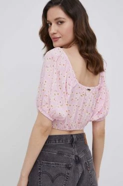 Γυναικεία Μπλούζες Μπλουζάκι Billabong χρώμα: ροζ -Billabong Εκπτώσεις unnamed file 340