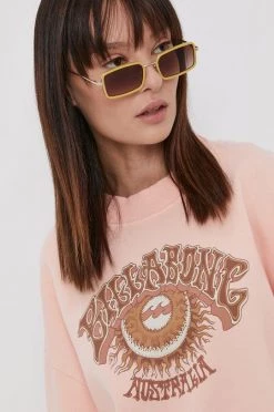 Γυναικεία Χωρίς φερμουάρ Βαμβακερή μπλούζα Billabong χρώμα: ροζ -Billabong Εκπτώσεις unnamed file 379