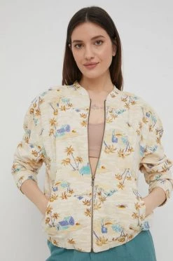 Γυναικεία Κοντά μπουφάν Μπουφάν Billabong χρώμα: μπεζ,