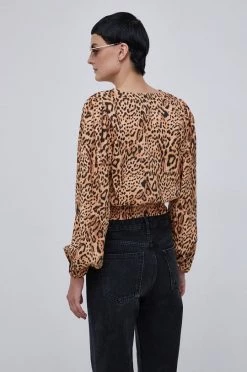 Γυναικεία Μπλούζες Μπλουζάκι Billabong χρώμα: καφέ -Billabong Εκπτώσεις unnamed file 523