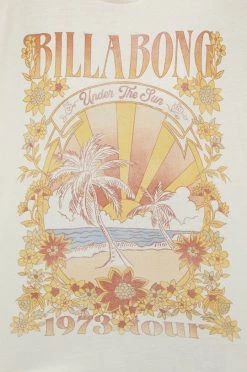 Γυναικεία Κοντομάνικο Βαμβακερό μπλουζάκι Billabong μπεζ -Billabong Εκπτώσεις unnamed file 547