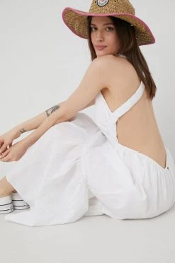 Γυναικεία Φορέματα Βαμβακερό φόρεμα Billabong άσπρο,