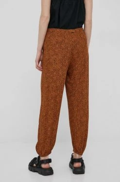 Γυναικεία Υφασμάτινα Παντελόνι Billabong χρώμα: καφέ, -Billabong Εκπτώσεις unnamed file 637