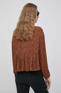 Γυναικεία Πουκάμισα Πουκάμισο Billabong χρώμα: καφέ, -Billabong Εκπτώσεις unnamed file 641