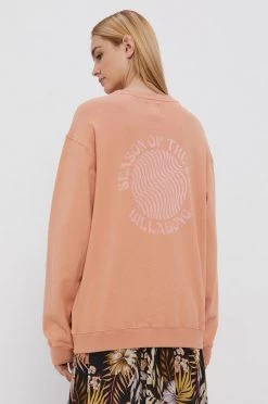 Γυναικεία Χωρίς φερμουάρ Βαμβακερή μπλούζα Billabong χρώμα: πορτοκαλί -Billabong Εκπτώσεις unnamed file 713