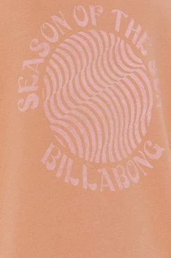 Γυναικεία Χωρίς φερμουάρ Βαμβακερή μπλούζα Billabong χρώμα: πορτοκαλί -Billabong Εκπτώσεις unnamed file 716