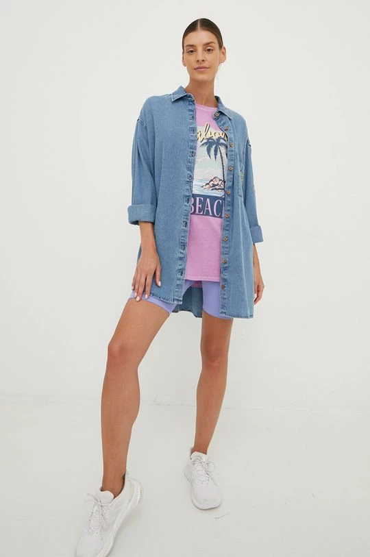 Γυναικεία Κοντομάνικο Βαμβακερό μπλουζάκι Billabong ροζ 4 Γυναικεία Κοντομάνικο Βαμβακερό μπλουζάκι Billabong ροζ - Image 2