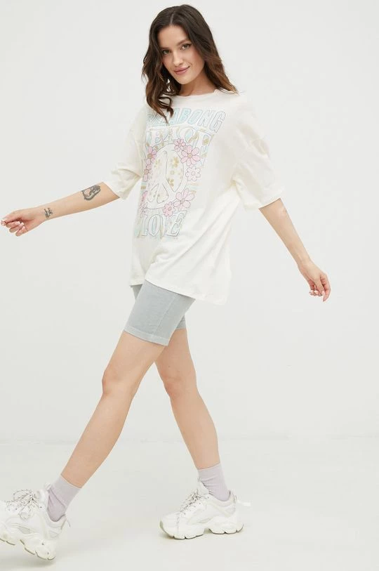 Γυναικεία Κοντομάνικο Βαμβακερό μπλουζάκι Billabong μπεζ 4 Γυναικεία Κοντομάνικο Βαμβακερό μπλουζάκι Billabong μπεζ - Image 2