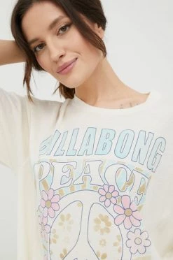 Γυναικεία Κοντομάνικο Βαμβακερό μπλουζάκι Billabong μπεζ 10 Γυναικεία Κοντομάνικο Βαμβακερό μπλουζάκι Billabong μπεζ -Billabong Εκπτώσεις unnamed file 751