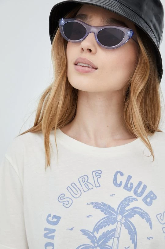 Γυναικεία Κοντομάνικο Βαμβακερό μπλουζάκι Billabong μπεζ 6 Γυναικεία Κοντομάνικο Βαμβακερό μπλουζάκι Billabong μπεζ - Image 4