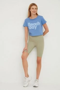 Γυναικεία Κοντομάνικο Βαμβακερό μπλουζάκι Billabong μοβ -Billabong Εκπτώσεις unnamed file 861