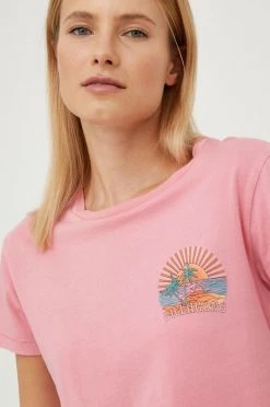 Γυναικεία Κοντομάνικο Βαμβακερό μπλουζάκι Billabong ροζ -Billabong Εκπτώσεις unnamed file 866