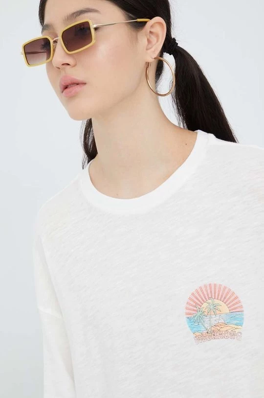 Γυναικεία Κοντομάνικο Βαμβακερό μπλουζάκι Billabong άσπρο 6 Γυναικεία Κοντομάνικο Βαμβακερό μπλουζάκι Billabong άσπρο - Image 4