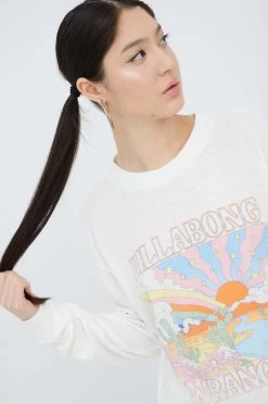 Γυναικεία Μακρυμάνικο Βαμβακερή μπλούζα με μακριά μανίκια Billabong Billabong X Wrangler μπεζ -Billabong Εκπτώσεις unnamed file 895